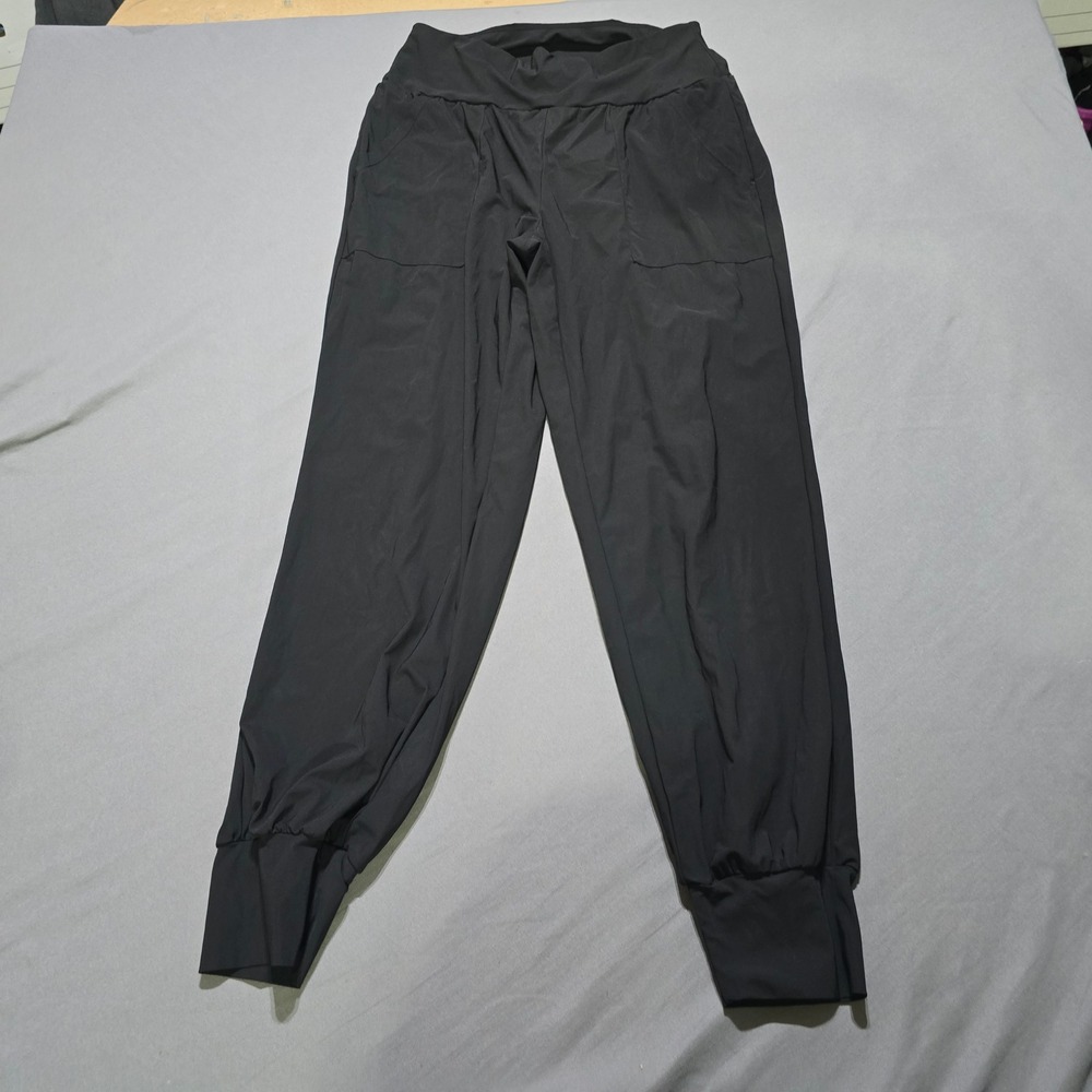 Halara Joggers Women Size M Black High Waisted Tapered Athletic Activewear Pants